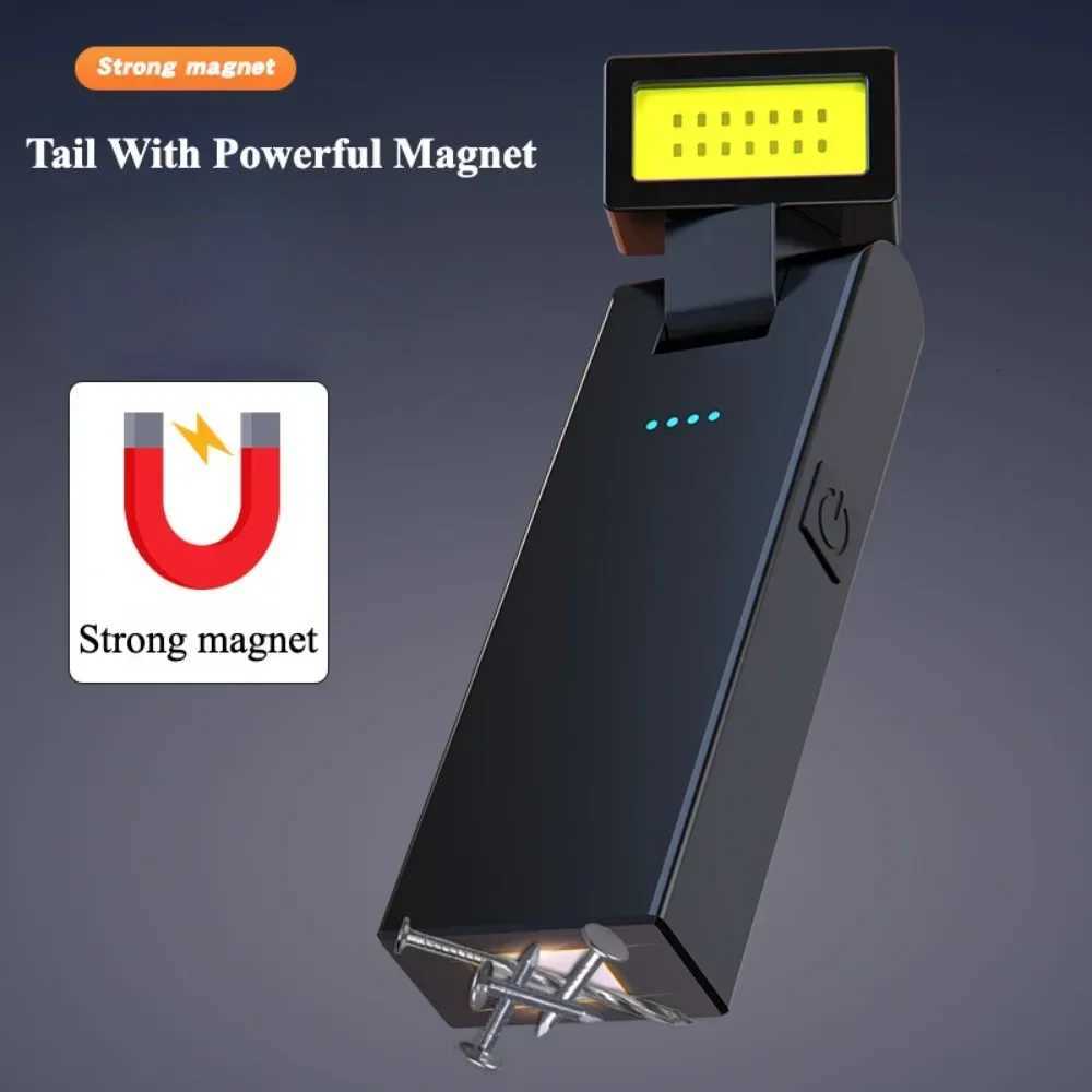 Magnetic Torch Light Work Light Rechargeable MINI COB Flashlight High Power Night Work Emergency Lamp Night Light Small Car Lamp M251117