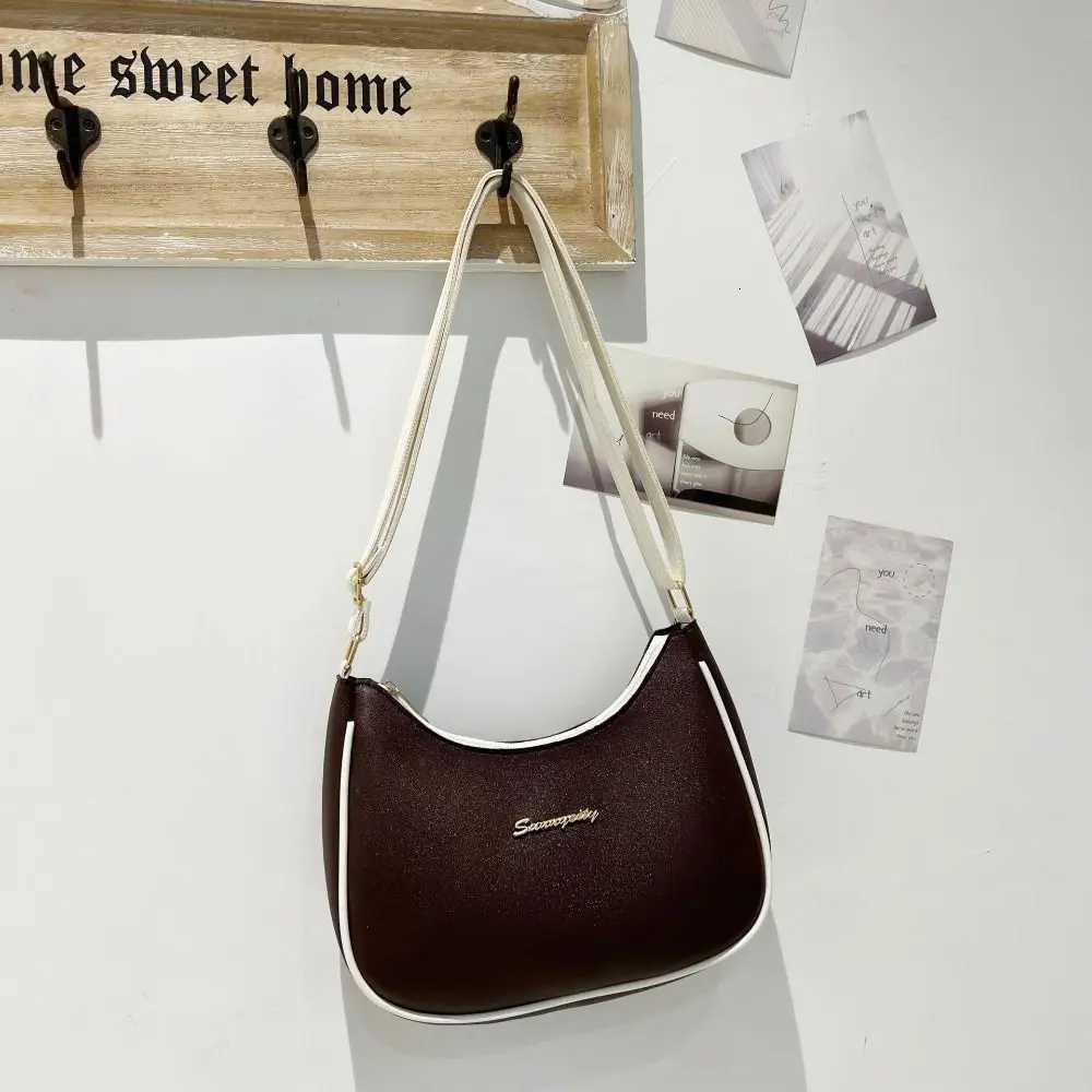 Ins Stylish Crossbody Bags Chic Leisure Underarm Bag Casual PU Leather Ladies Handbags for WomenW251117