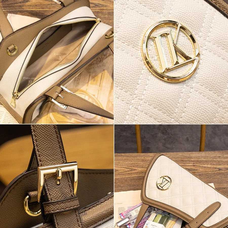 Premium Women Crossbody Bag Genuine Leather Handbag Elegant Shoulder Bag Vintage Style Luxury Designer FashionableW251117
