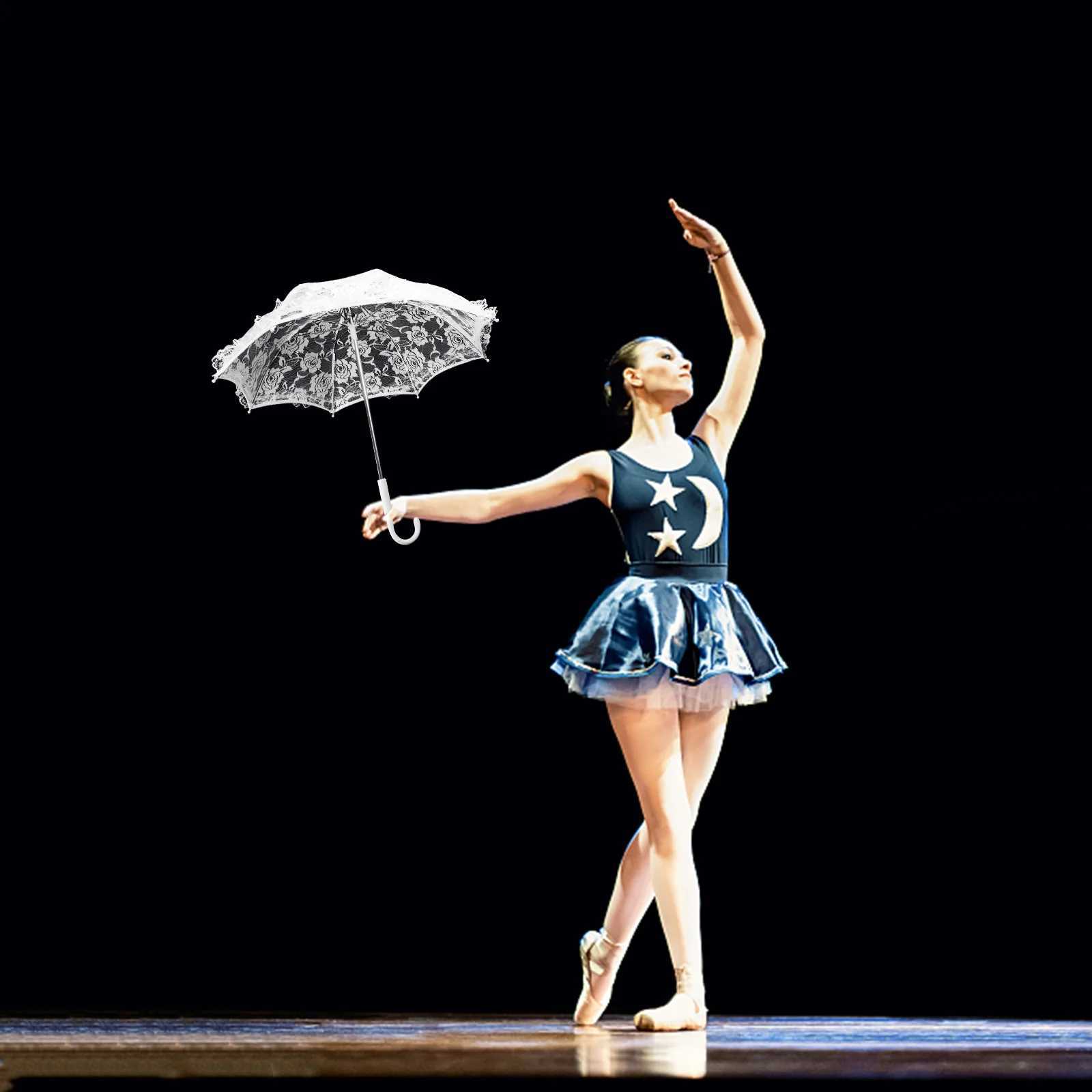 Prop Umbrella Dress for Girls Performance Room Decor Mini Lace Steel Wedding Photography Child Decorative C251117