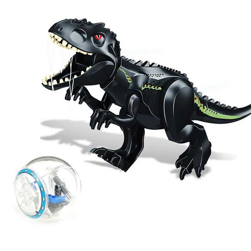Jurassic Dinosaur Park Dinosaur World Building Blocks Animal Tyrannosaurus Rex Indominus I-Rex Blue Character Triceratops ToyY250417SSZW