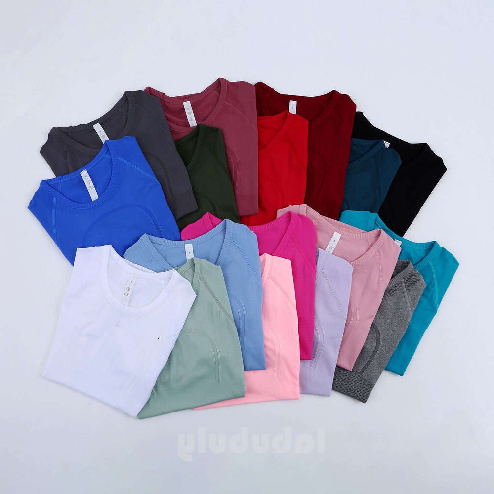 TOP women swiftly luluity lemoner shirt set top High Elastic Breathable Running Drying luluity lemoner sweatshirt long sleeve Sports Fiess Gym clothes