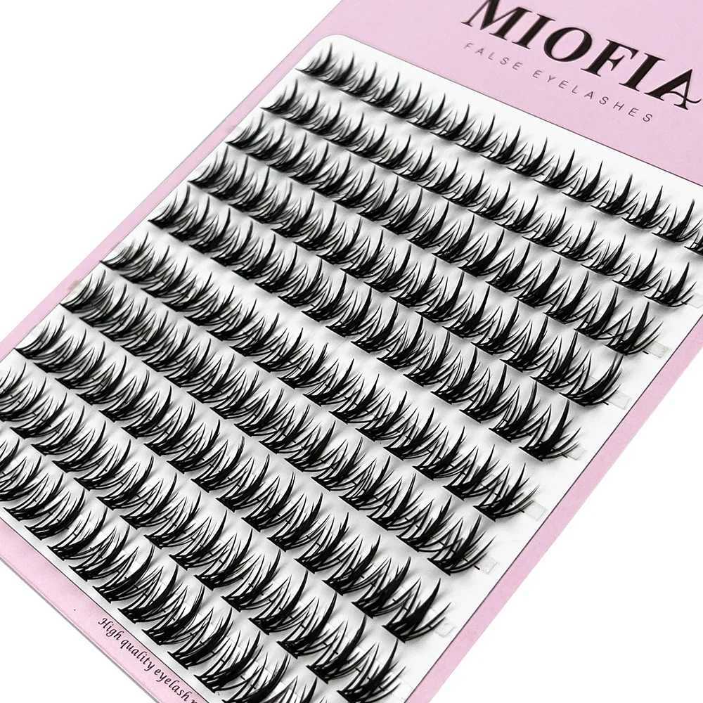 10 row anime lashes Cosplay lash natural wispy Natural Mink Eyelashes 3D individual manga eyelash clusters Makeup toolsT251117