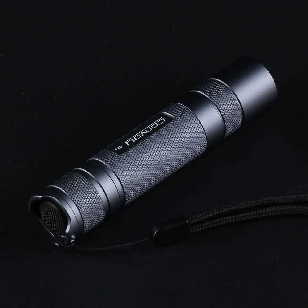 Convoy S2 Plus 519A Flashlight Linterna Led Mini Torch High Powerful 18650 Flash Light Camping Fishing Lamp 12 Groups M251117