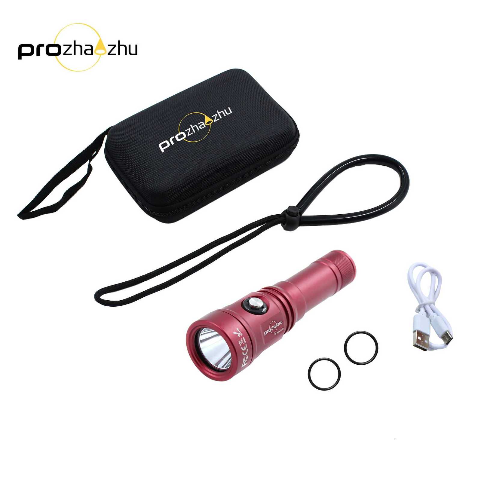 DL-B50-PLUS 2500 Lumen USB-C Diving Light Water-Resistant Scuba Torch IP68 100M for Underwater Scuba Diving M251117