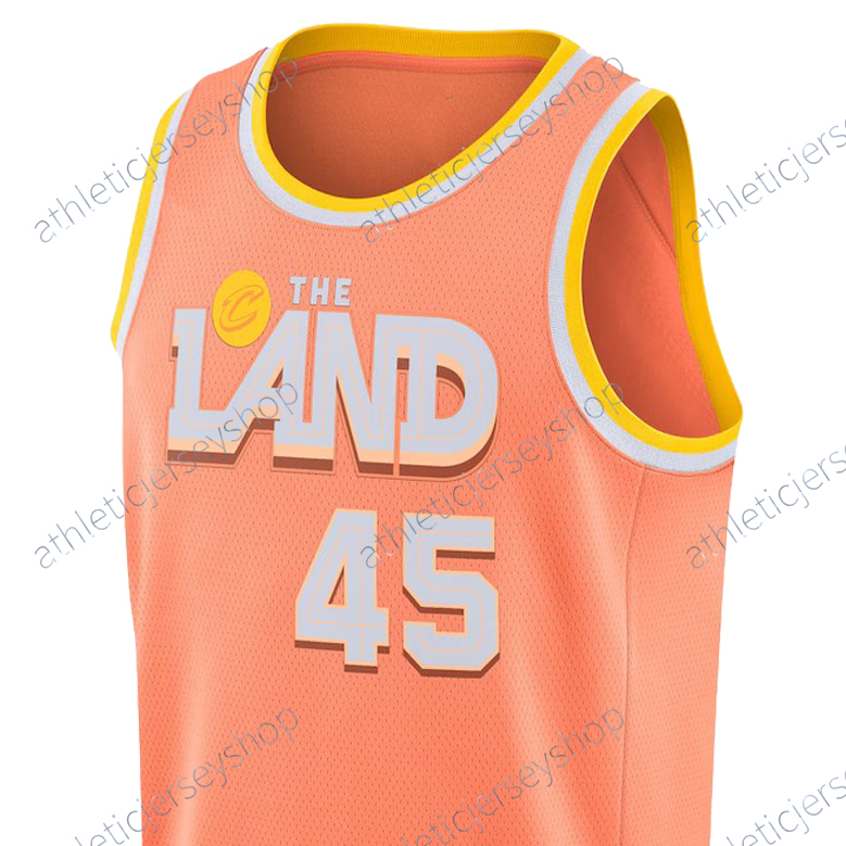 Mitchell 2025/26 City Edition Jerseys Garland Mobley V-neck Breathable polyester fiber is perfect for sports