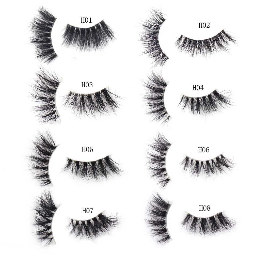 Maquillaje Mink Lashes 3D Half False Eyelash Make Up Lashes Extension Natural short False Cils Clear Band Hand Made Lashes H03T251117