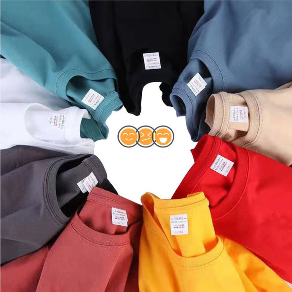 1pcs Pure Cotton Men Summer T-Shirt Women Short Sleeve Tee Male Man Solid Color Casual T Shirt Mens Round Neck Fashionable Top 250417