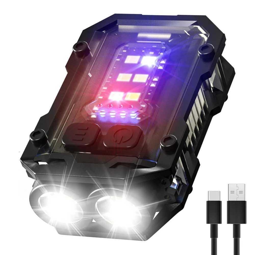 Multi-function Portable Mini Keychain Light Led High Bright Flashlight Dual Light Source Outdoor Camping Fishing Tool Torch Lamp M251117