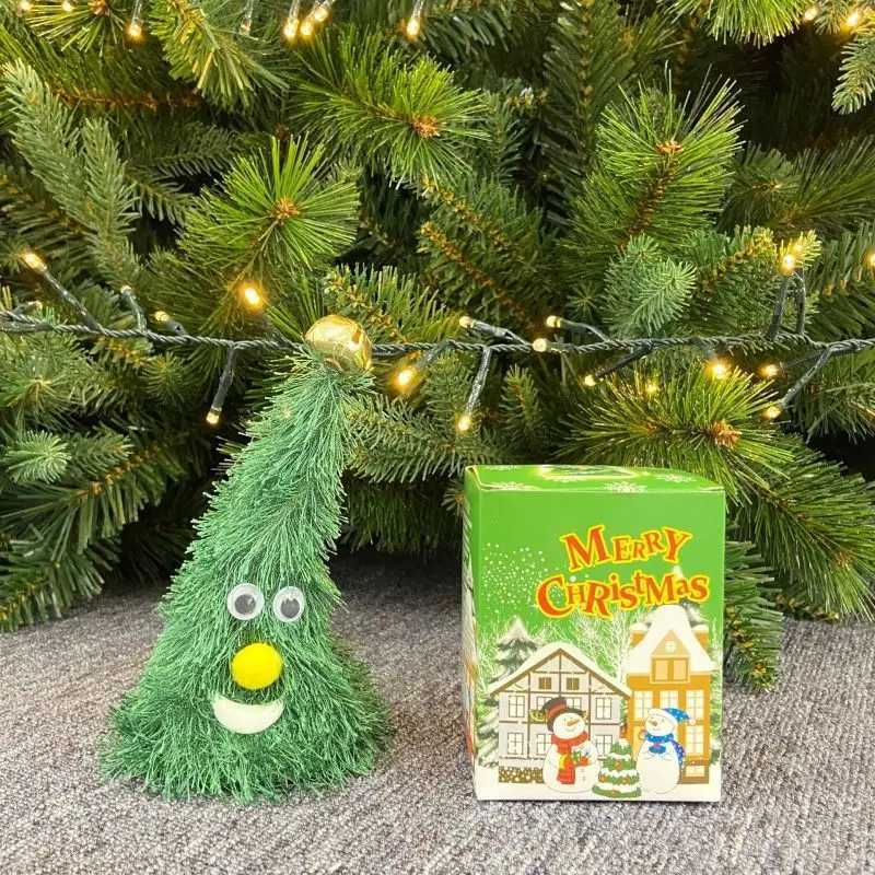 Swing Singing Christmas Tree Hat Happy New Year Electric Glowing Music Plush Funny Toy Gift For Kid Xmas Home Decoration J251117