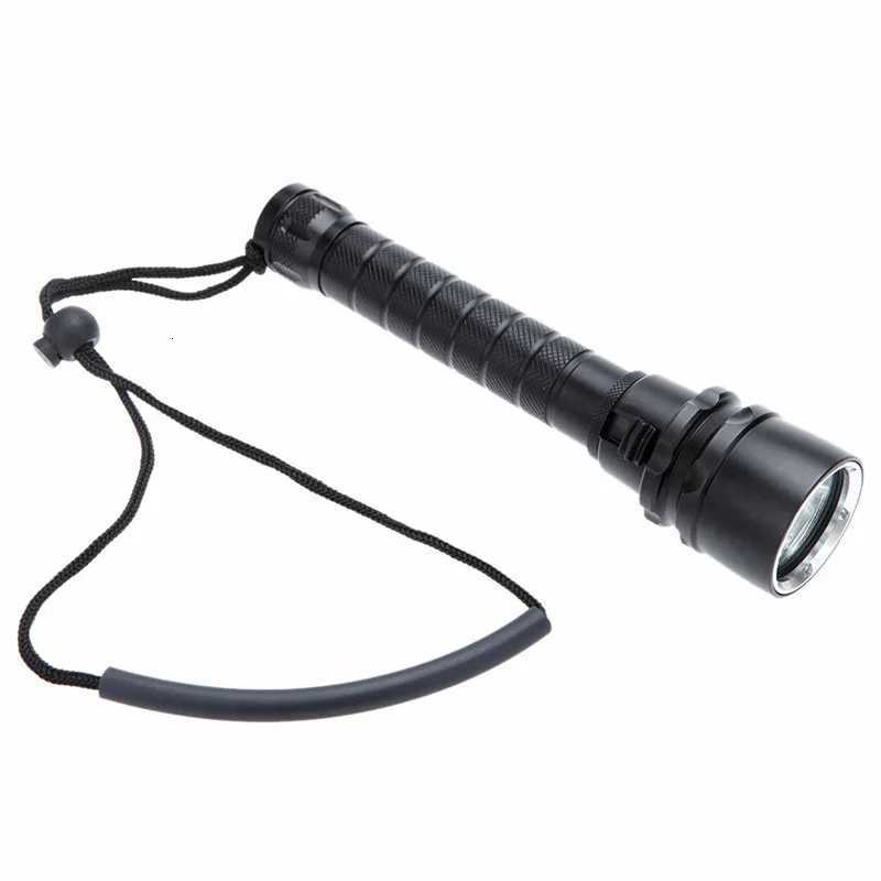 UV LED Diving Flashlight Ultraviolet Lantern Scuba Purple Light Underwater 200M Dive Aluminum Torch 395nm for Diving Hunting M251117