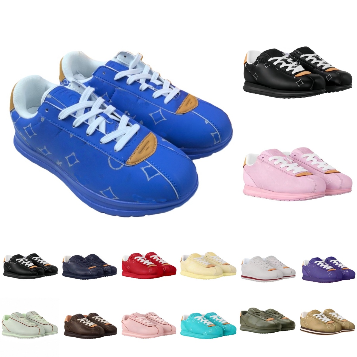 Designer Shoes BUTTERSOFT FW25 Women Sneakers mens trainers high Quality Grained Leather Washed Suede tennis fashion outdoor trainers sneakers