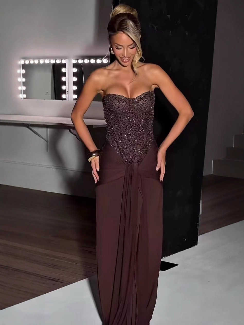 Summer Lady Sexy Open Back Halter Dress For Women Elegant White Off Shoulder Loose ne Dresses Highstrt Party Robe 250311 S251021 C260312