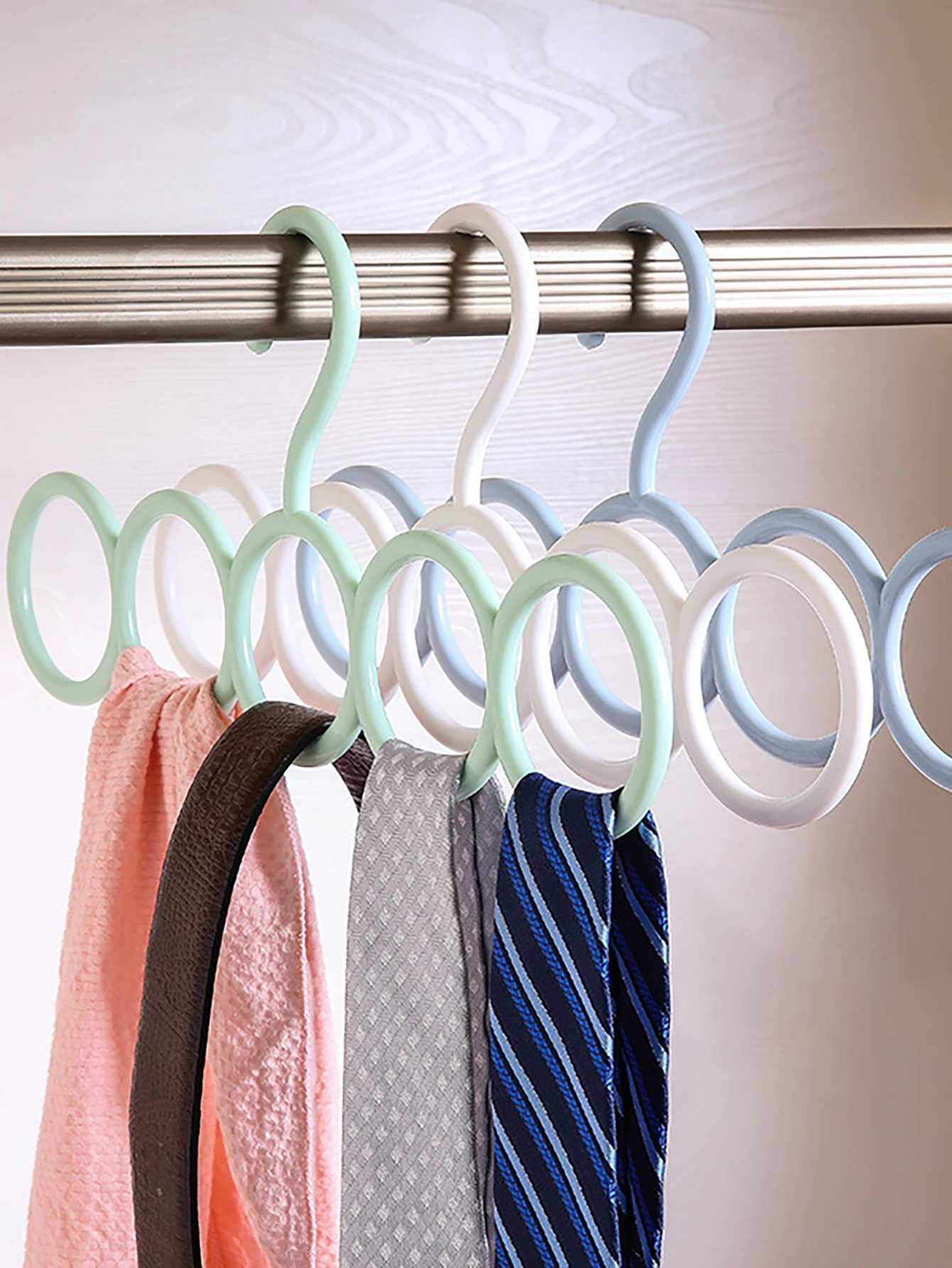 1pc Plastic Solid Pants HangerMultifunctional Hanger Pants Hanger Scarf Storage Hange C251117