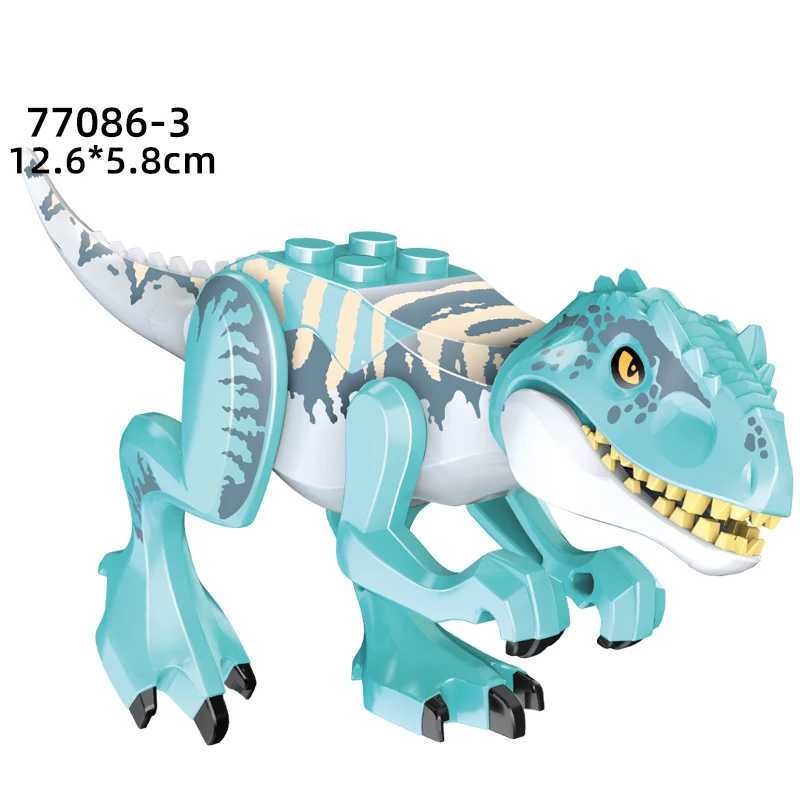 Jurassic Dinosaur Building Block Indominus Rex DIY Tyrannosaurus Action Picture Model Childrens Toy Animal Christmas GiftY250417W61W
