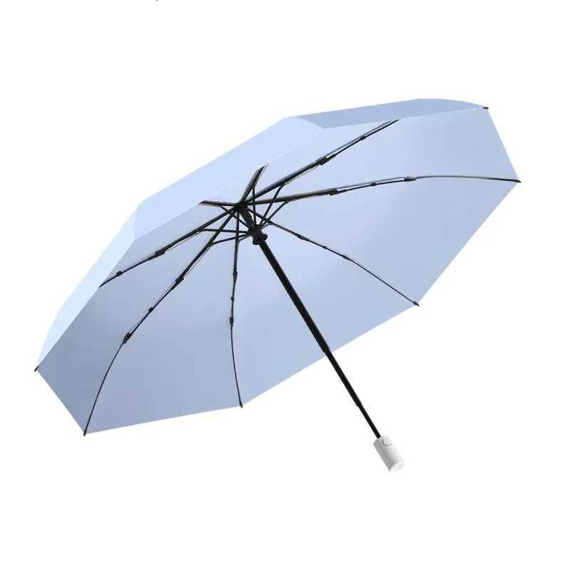 350g Easy Folding Umbrella Non Folding Fully Automatic Step by Step Folding Triple Folding Umbrella 8-Bone Folding Umbrella C251117