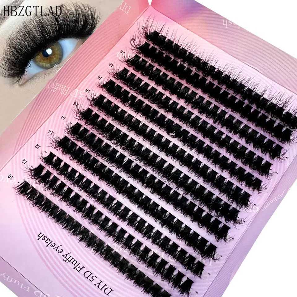 DIY5D Fluffy Lash Clusters 100D Thick Eyelash Clusters CC Curl Wispy Individual Lashes 10-20mm Cluster EyelashExtensions 240pcsT251117