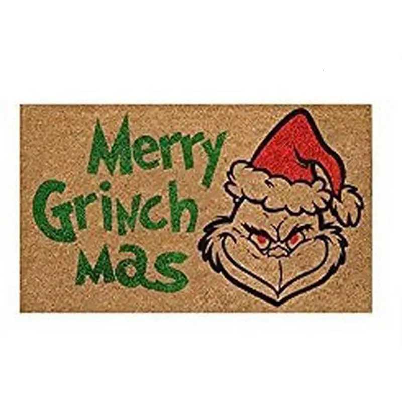 VIKAMA Christmas Water-Saving Checkered Print Carpet Home Decor Soft And Absorbent Non-Slip Dirt-Proof Bathroom Or EntranceM251117