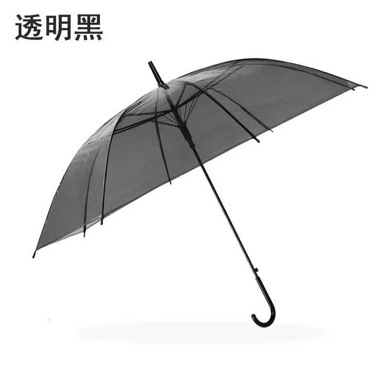 Automatic Transparent Umbrella for Students and Children Long Handle Straight Rod Environmentally Friendly Transparent Umbrella C251117