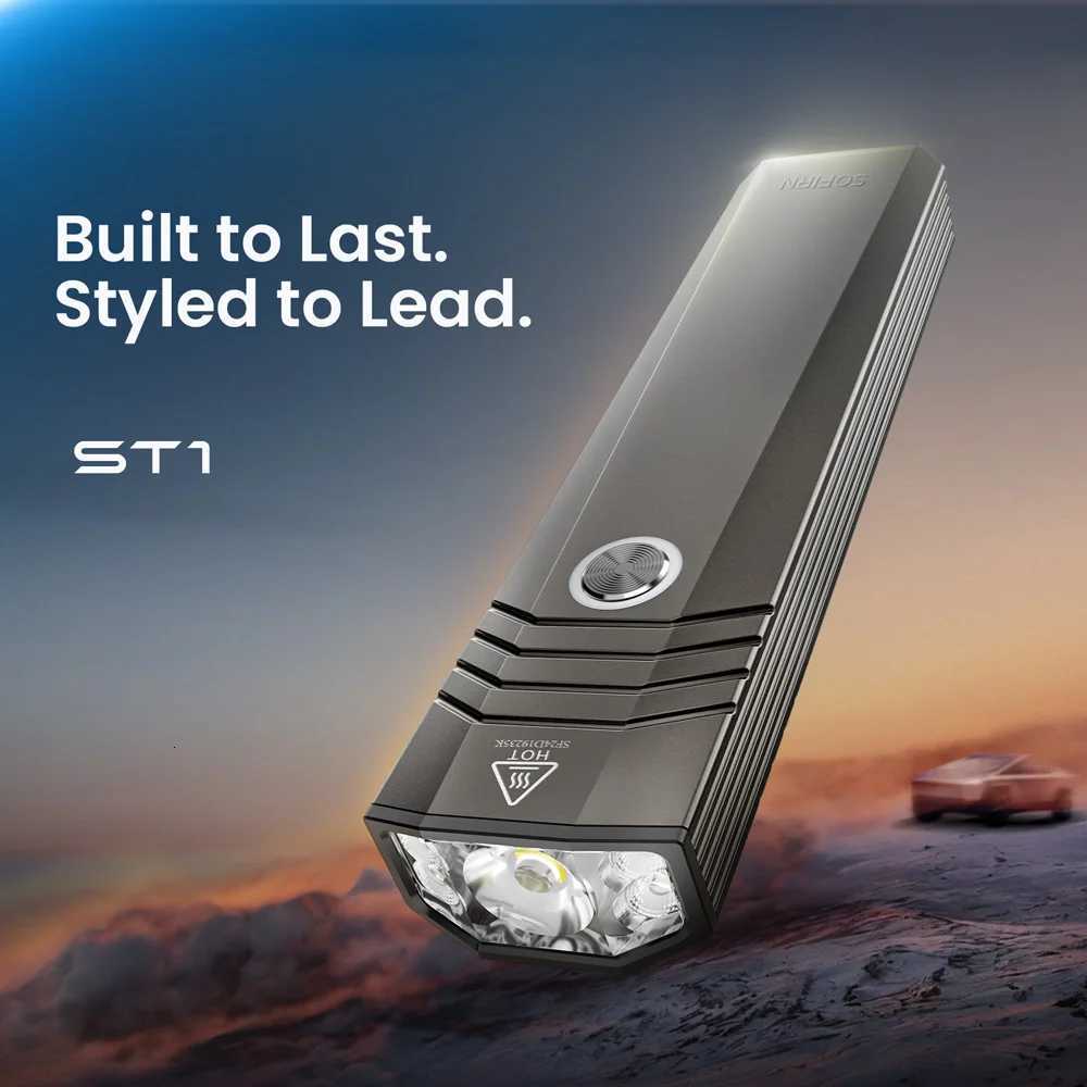 SOFIRN ST1 1500lm 226m Pocket Flashlight USB C Rechargeable Square Lamp IPX7 Waterproof Light for CampingFishing M251117