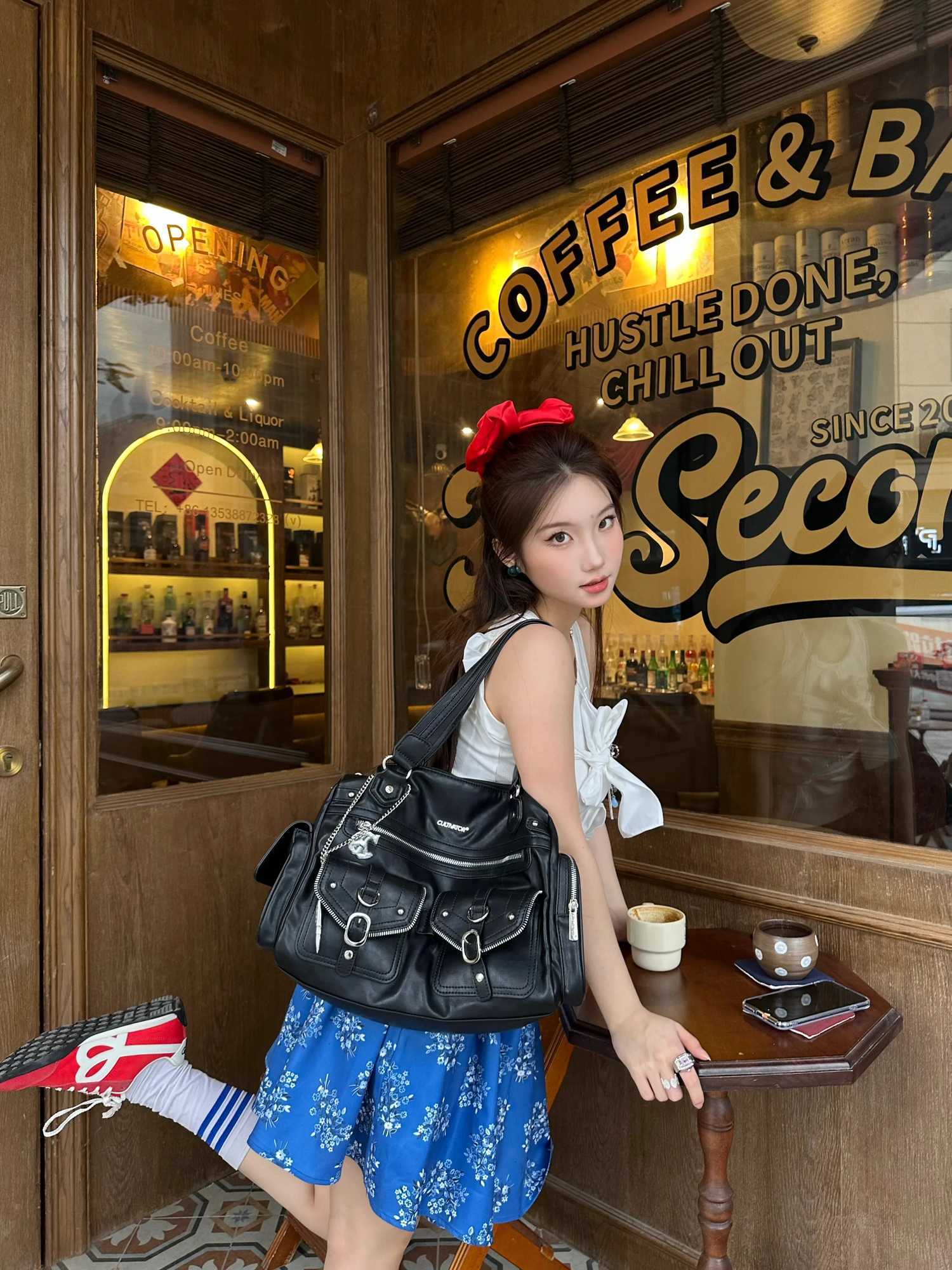 COY Cultivator Original Niche Wasteland Punk Hot Girl Large Capacity Shoulder Handbag Crossbody Motorcycle BagW251117