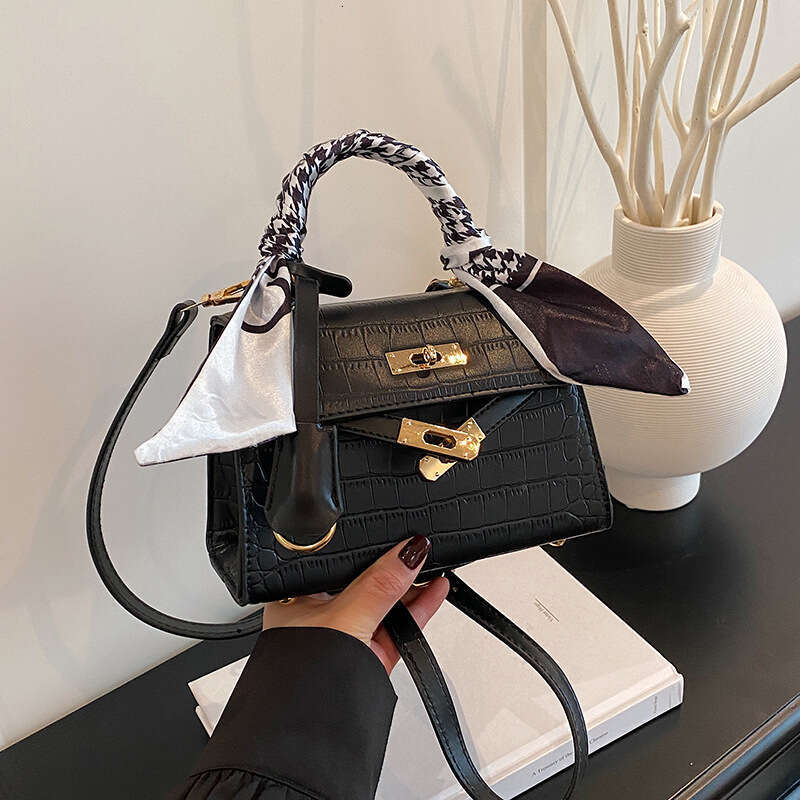 Kelly new fashionable stone patterned women's versatile crossbody bag, high-end handbag for women