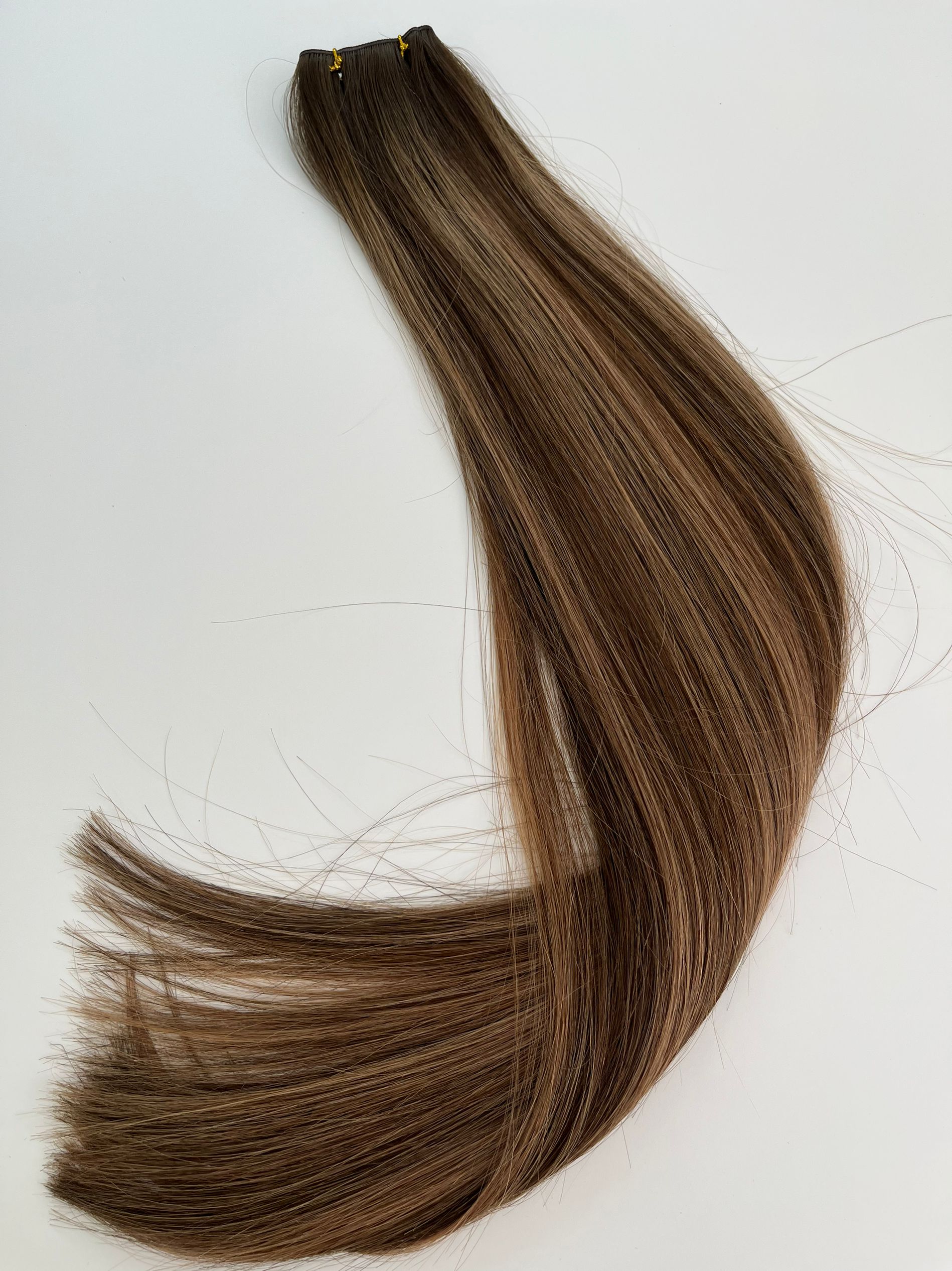 Balayage color Genius Weft Virgin Russian Human Hair Ombre color Invisible Mini Weft Hair Extensions 100g