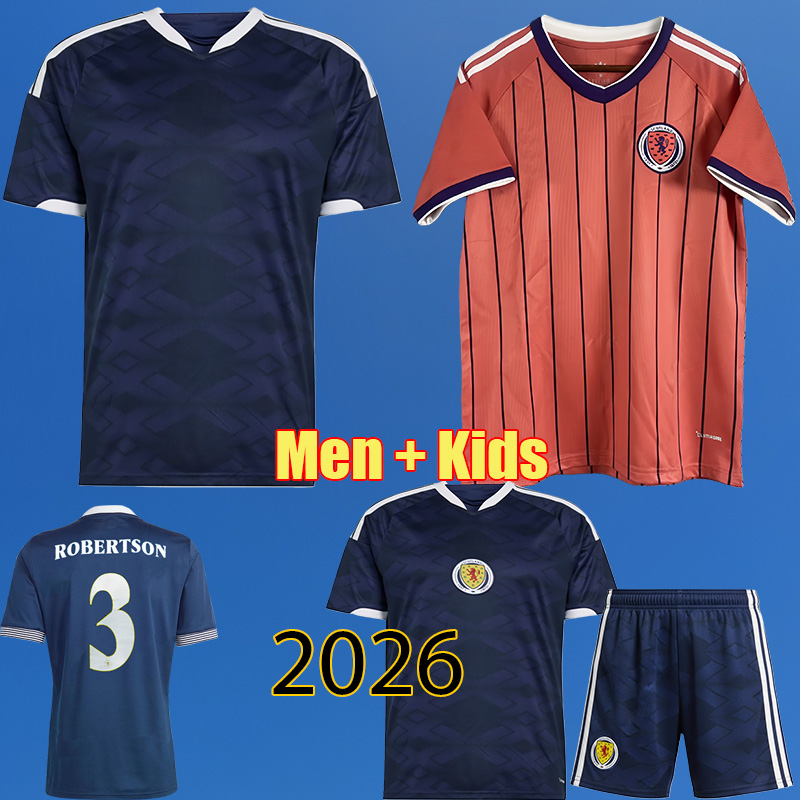2026 Scotlandz MCGINN soccer jerseys Player HANLEY MCGREGON 2025 football shirt DYKES Men Kids kit sets HANSON Authentic Scotlands Maillot Foot jersey world cup
