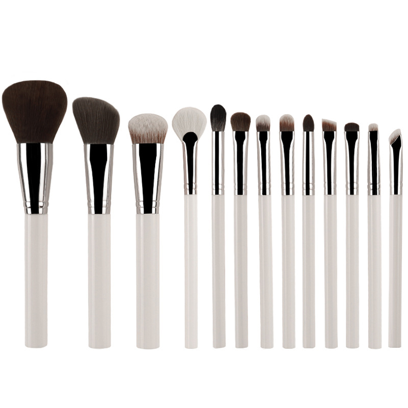 Makeup brush 13 pieces set brush super soft hair ink foundation make-up brush slant head dressing brush set