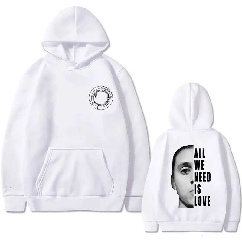 Singer Canserbero All We Need Is Love Double Sided Print Hoodie Men Women Loose Oversized Sweatshirt Male Fashion Black Hoodies X251118 - view 3