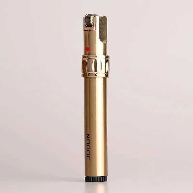 JOBON Metal Ghost Flameless Butane Gas Flashlight Floating Flame Flint Lamp Grinding Wheel Inflatable Lamp Smoking Gift W250418