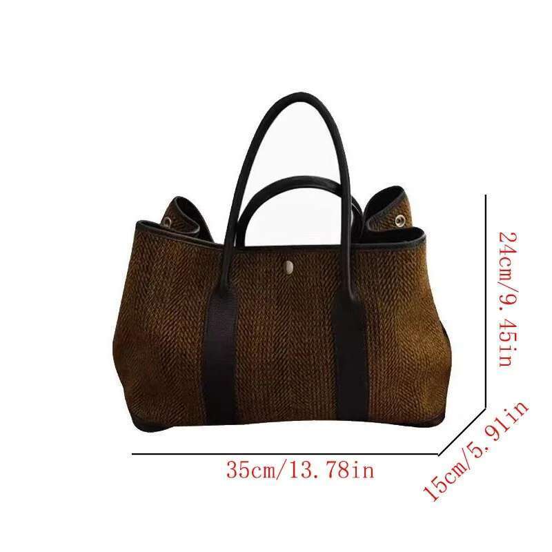 Casual everything retro commuter tote Large capacity shopping Airplane Tote bag