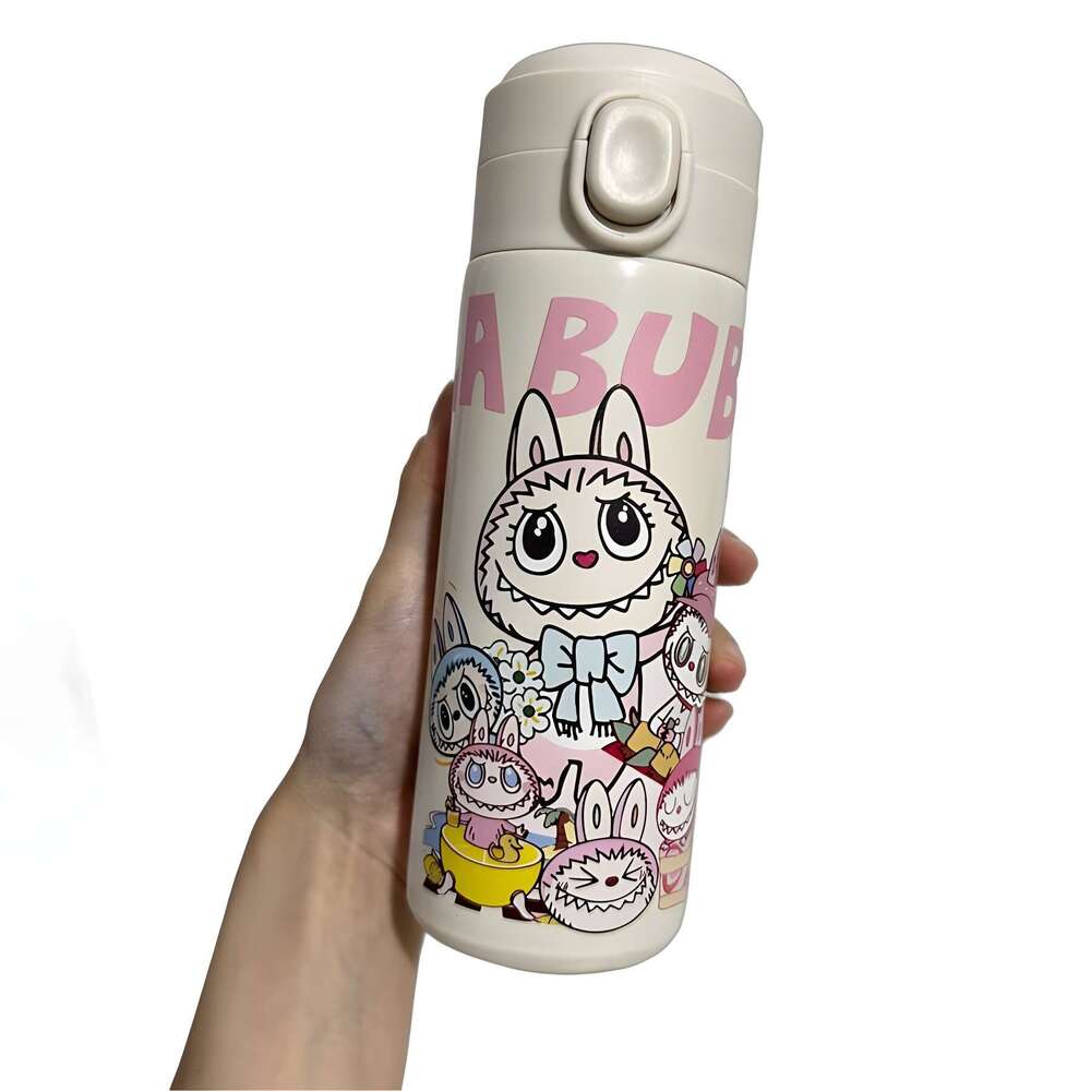 Daily Necessities Cute Cartoon Insulated 304 Stainless Steel Labubu Pea Cup 61c1 22c