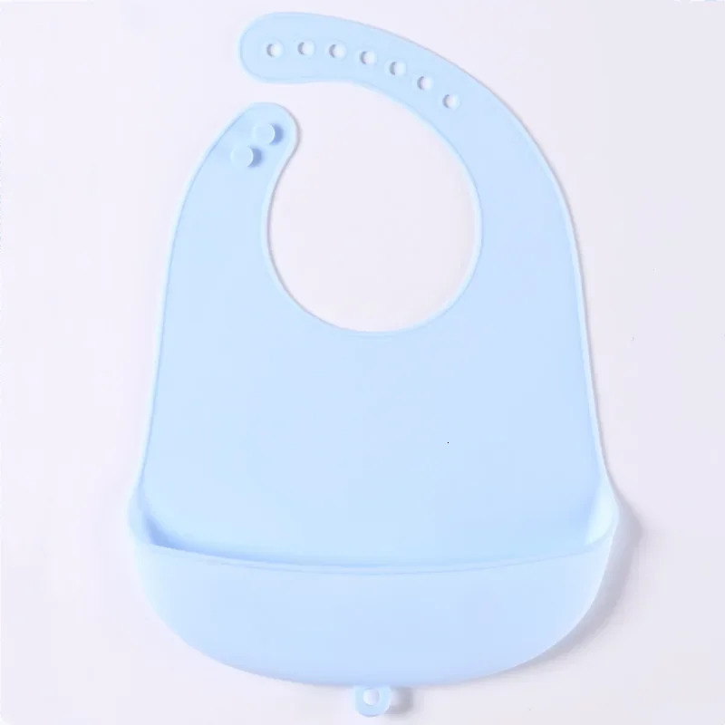 1 lunch apron silicone baby bib for children waterproof Saliva solid feeding girls and boys 250414z