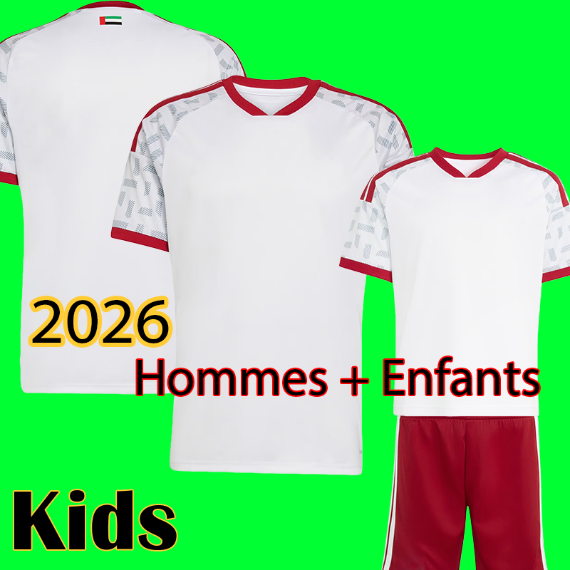 2026 World Cup UAE National Team Football Jersey Men Kids Customizable Harib Suhail Sultan Adil Ali Saleh Yahya Ghassan Player Version