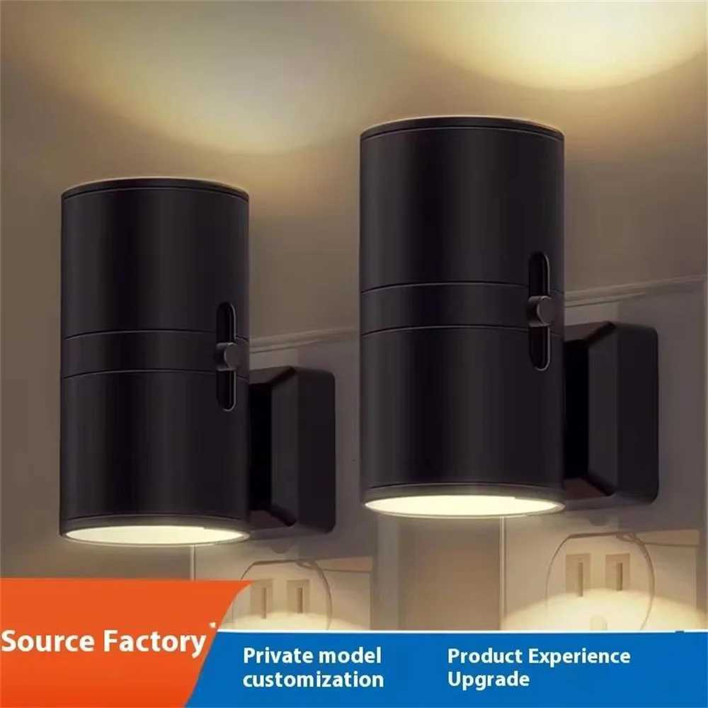 Night Light Plug Into Wall RGB/3 Color Dimmable Portable Socket LED Night Light EU Plug-In Bedside Lamp Room Corridor Home Decor M251118