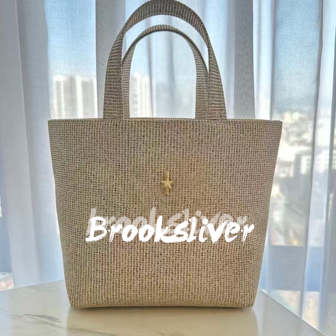 Storage Bags 34X20X13CM Shopping bag Star Collection fashion Travel glitter tote classic beatue-vip