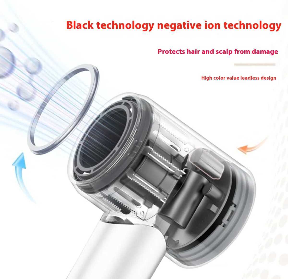 1500W High-Speed Salon Hair Dryer with 120W Cool Wind ABS Aluminium Diffuser Nozzle Ionic Feature for Household and Hotel UseT251118