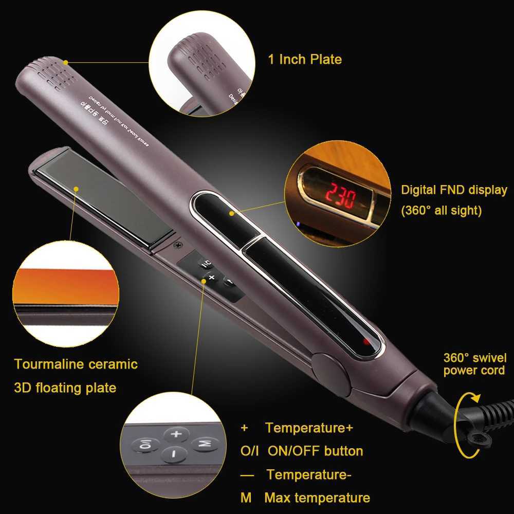 Hair Straightener Professional 450 2 In 1 Tourmaline Ceramic Keratin Hair Flat Iron Salon Hair Styling Tools Curling Irons W250814