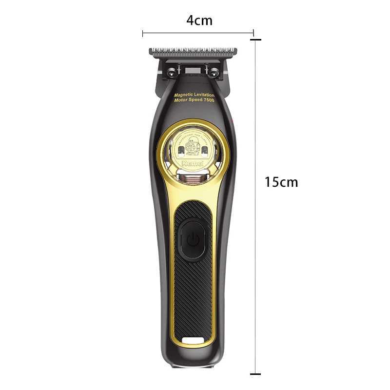 Kemei KM-2268 professional barber electric hair clipper UV coated body USB charging salon styling trimmer.W250418