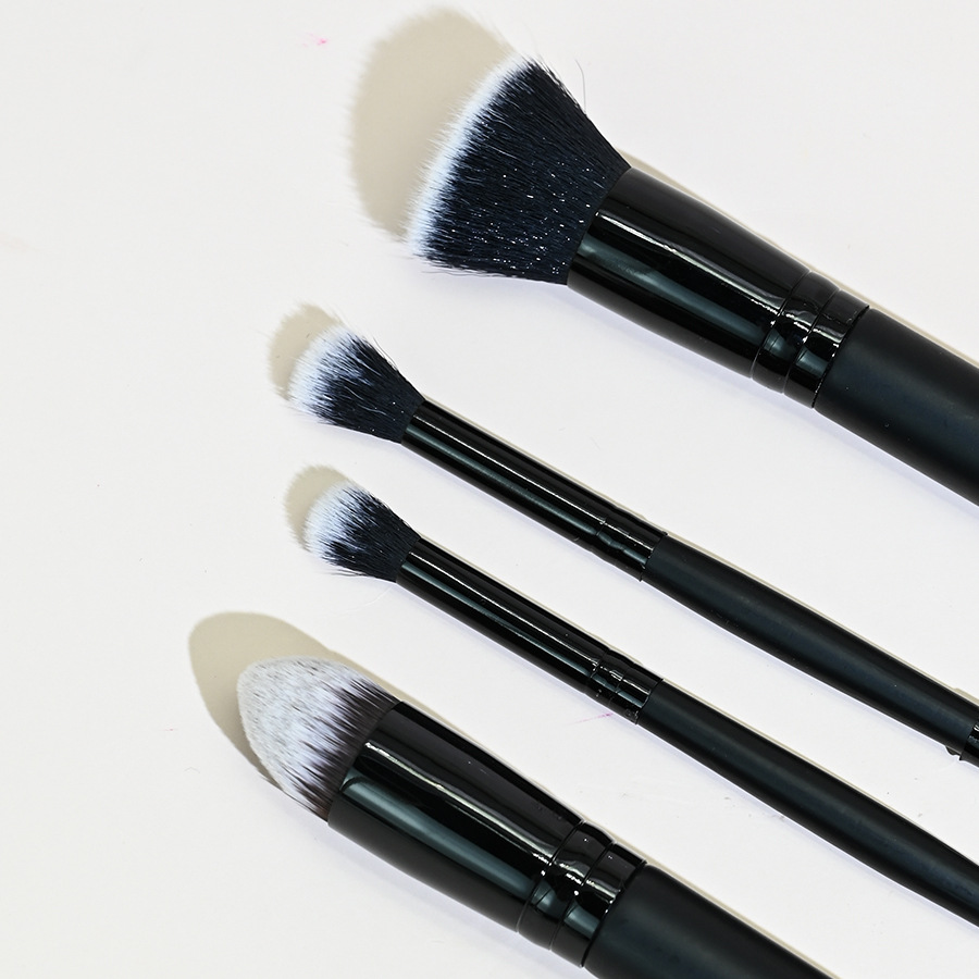 High-Quality Creative Double-Tip Makeup Brush Set with Soft Hair - Portable Soft Puff Fluffy Loose Setting Powder Blending Brush Kit for Face - Durabl