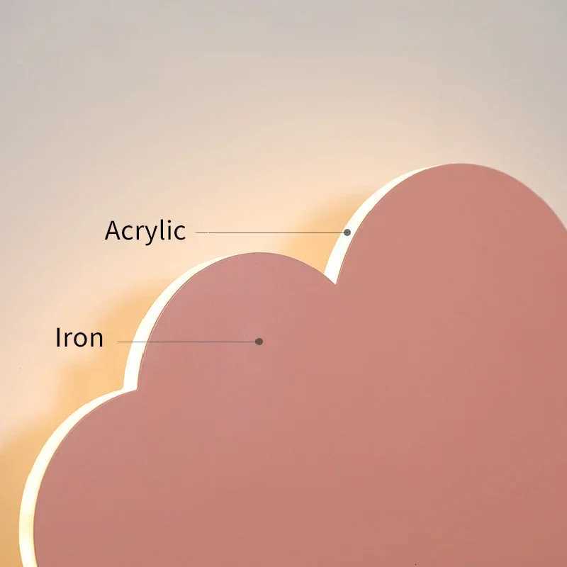 Cloud LED Wall Lamp Baby Room Bedroom Bedside Living Room Dining Room Attic Warm Decoration Touch Switch AC85-230V M251118