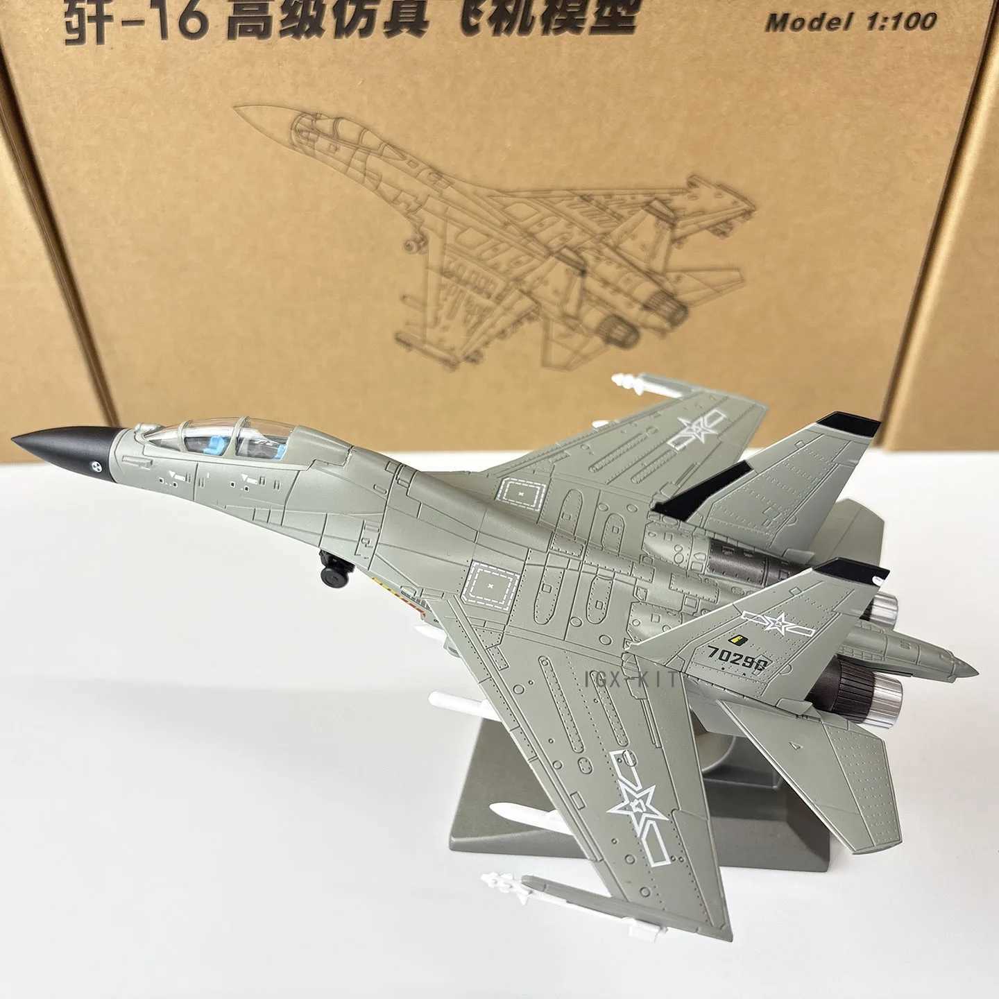 1/100 Scale China Air Force J16 J-16 Fighter Military Plane Airplane Aircraft Alloy Model Finished Collection Display C251118