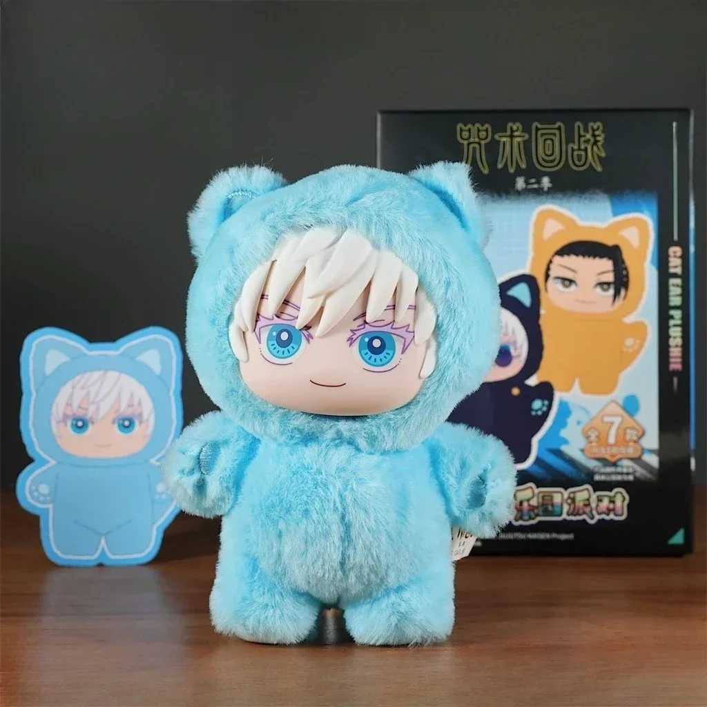 Genuine Eaki Jujutsu Kaisen Season 2 Cat Park Party Gojo Satoru Blind Box Plush Wrist Bag Pendant Model CollectionW251118