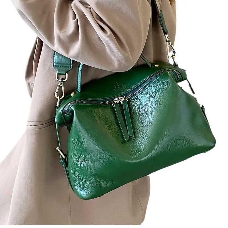 luxury handbags female crossbody bags Vintage Genuine leather women shoulder bag Large capacity soft leather cowhide fashion bagW251118
