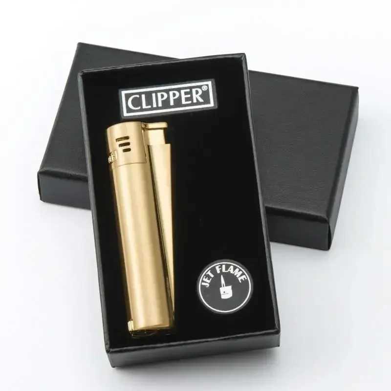 2024 Spain original Clipper metal grinding wheel lamp butane gas jet torch lamp mens exquisite gift series W250418
