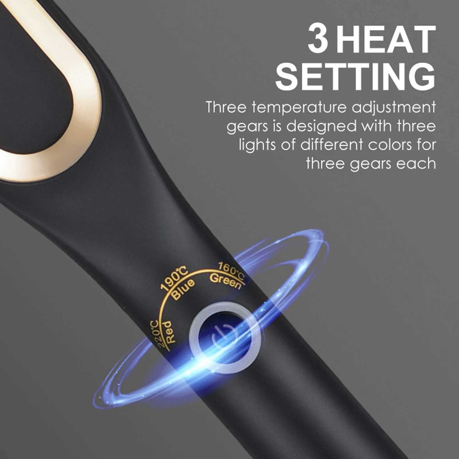 Beard Straightener Brush Electric Beard Straightening Comb Multifunctional Beard Straightener Brush for Men Heated Men Hair Comb W250610