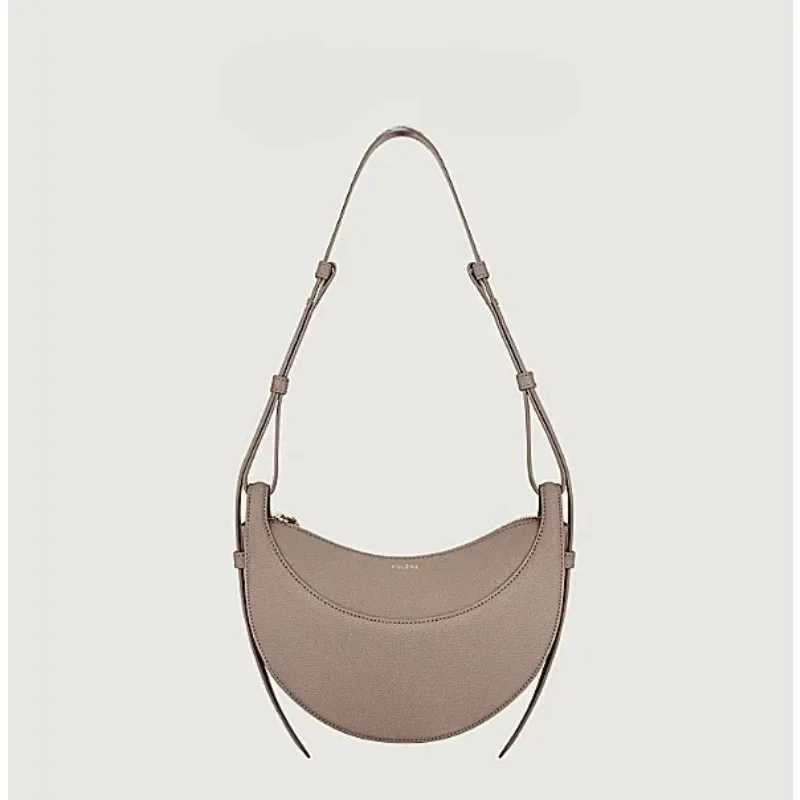 Crescent bag retro single shoulder armpit bag womens armpit bag niche leather coat bag womens armpit cross bag Y250417