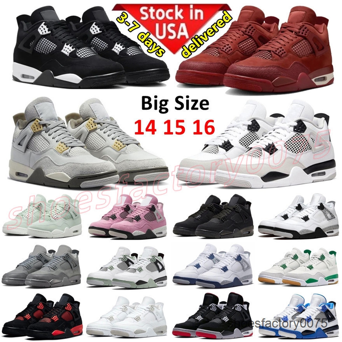 1 3 4 11 12 Designer Black Cat 4s Mens Basketball Shoes Midnight Navy Bred White Cement Oreo Red Thunder University Blue Sneakers Women Sports Trainers Big Size 14 15 16 S