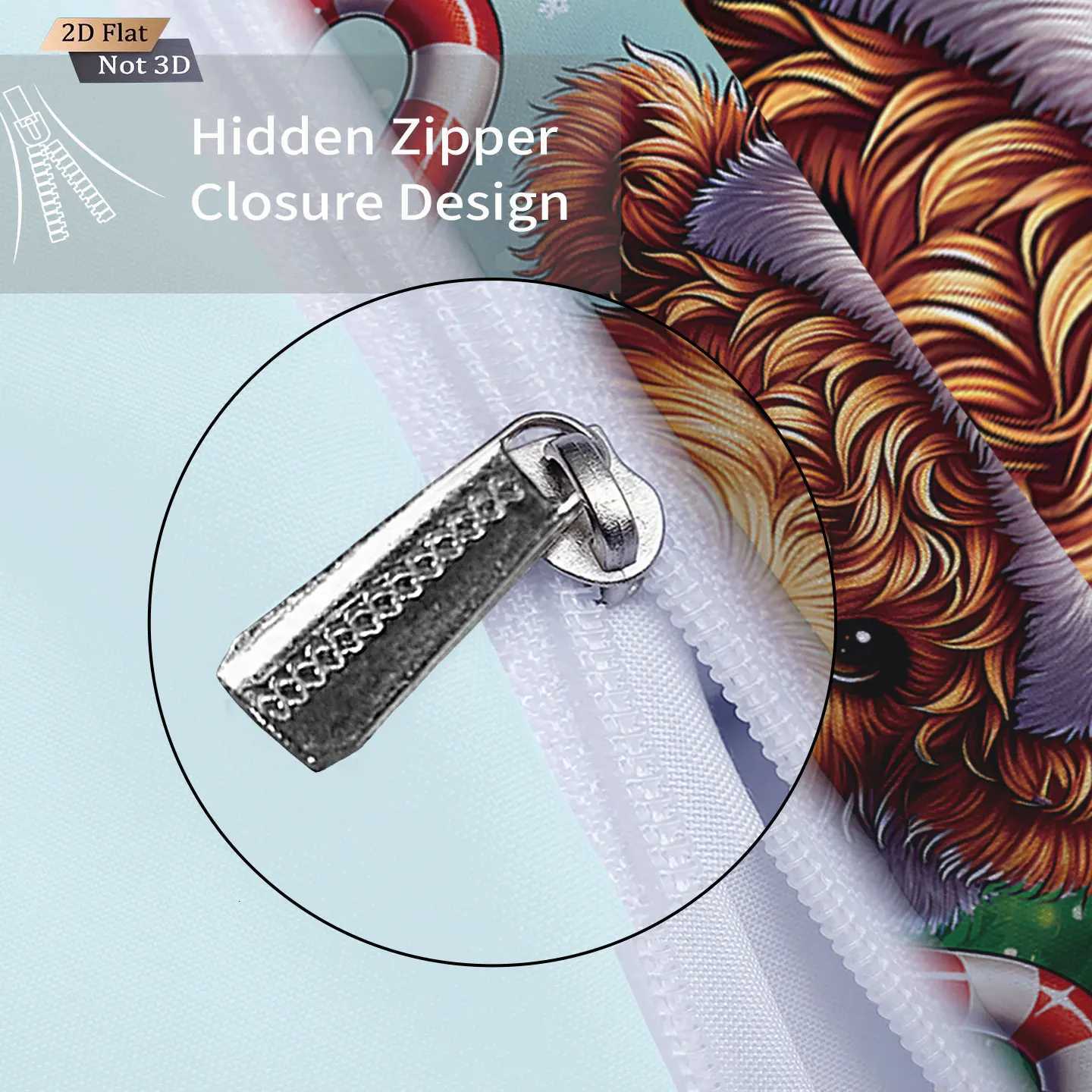 3pcs gift highland cattle print coreless bedding set multi size bedroom duvet cover decoration soft machine washableM251118